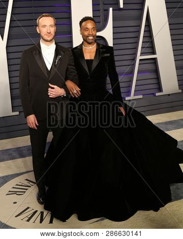 LOS ANGELES - FEB 24:  Adam Smith, Billy Porter at the 2019 Vanity Fair Oscar Party on the Wallis Annenberg Center for the Performing Arts on February 24, 2019 in Beverly Hills, 