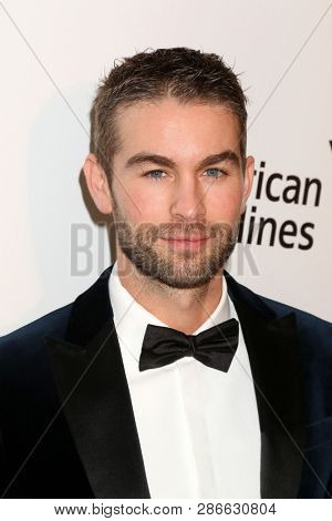 LOS ANGELES - FEB 24:  Chace Crawford at the Elton John Oscar Viewing Party on the West Hollywood Park on February 24, 2019 in West Hollywood, CA