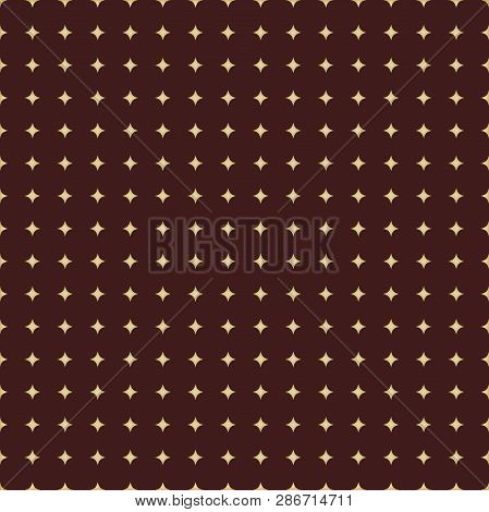 Seamless Geometric Vector Pattern. Modern Ornament With Giolden Stars. Geometric Abstract Pattern