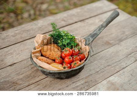 Traditional Georgian Dish Mchadi In The Pot