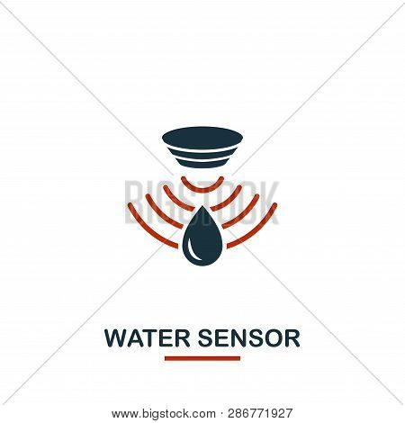 Water Sensor Icon From Sensors Icons Collection. Creative Two Colors Design Symbol Water Sensor Icon