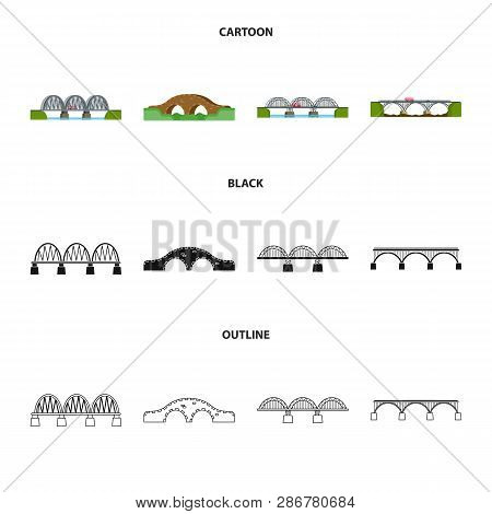 Vector Design Of Connection And Design Sign. Set Of Connection And Side Vector Icon For Stock.