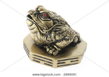 Dinero chino rana ornamento