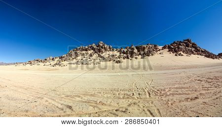 Desert Landscape El Berdj Canyon In Tassili Najjer National Park In Algeria