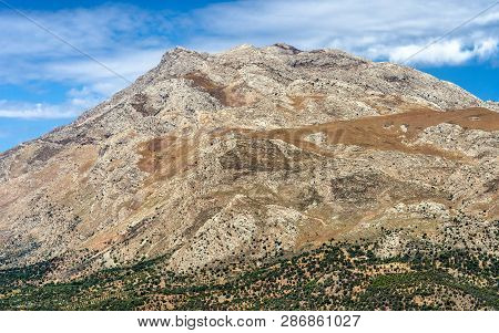 Mount Kedros At Crete Island At Greece