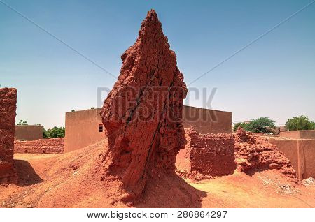 Ruins Of Ancient City Wall In Zinder, Niger