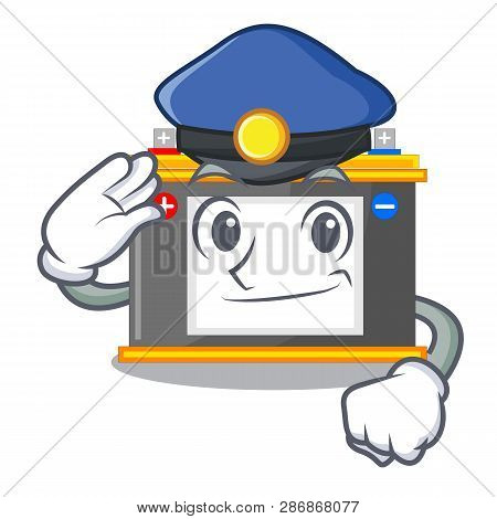 Police Accomulator In The A Character Shape