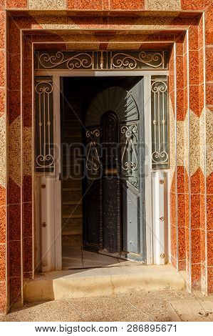 Open Steel Door To The House, Morocco