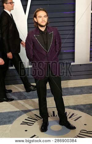 LOS ANGELES - FEB 24:  Zedd at the 2019 Vanity Fair Oscar Party on the Wallis Annenberg Center for the Performing Arts on February 24, 2019 in Beverly Hills, 