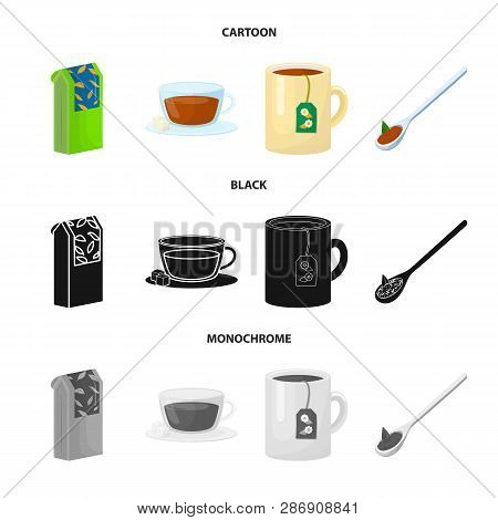 Vector Design Of Healthy And Floral  Symbol. Set Of Healthy And Gradient Vector Icon For Stock.