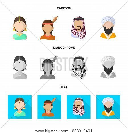 Vector Illustration Of Imitator And Resident Symbol. Set Of Imitator And Culture Stock Symbol For We