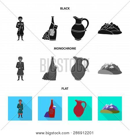 Vector Design Of Culture And Sightseeing Symbol. Set Of Culture And Originality Vector Icon For Stoc