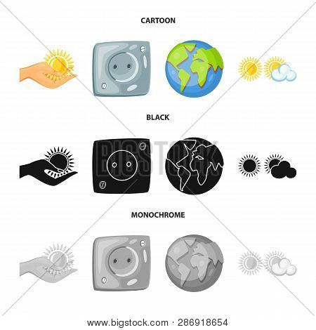 Vector Illustration Of Innovation And Technology  Logo. Set Of Innovation And Nature  Stock Vector I