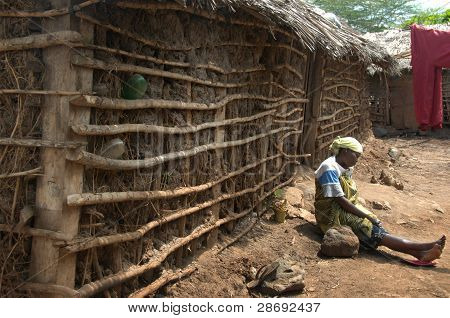MTO WA MBU, villaggio, lago MANYARA TANZANIA, 22 dicembre 2011