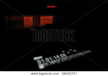 Nahaufnahme von der Vorderseite des Recorders Digibeta