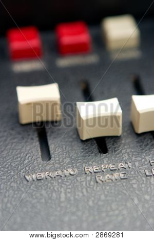 Detalle del control deslizante de vibrato