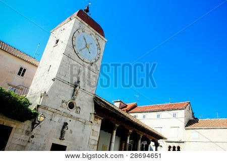 clocktower in trogir