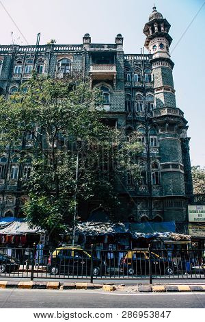 Mumbai India March 1, 2019 View Of A Building  Located At Colaba District In Mumbai In The Afternoon