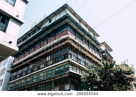 Mumbai India March 1, 2019 View Of A Building  Located At Colaba District In Mumbai In The Afternoon