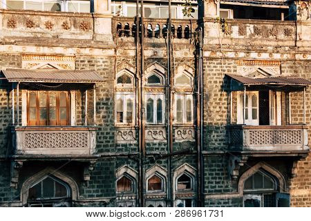 Mumbai India March 1, 2019 View Of A Building  Located At Colaba District In Mumbai In The Afternoon