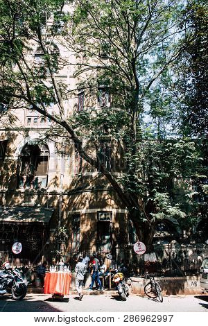 Mumbai India March 1, 2019 View Of A Building  Located At Colaba District In Mumbai In The Afternoon