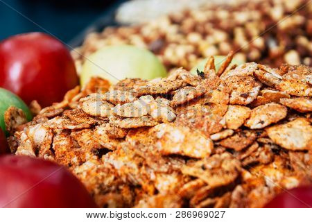 Mumbai India March 1, 2019 Closeup Of A Traditional Street Food Stall Located At Colaba District In 