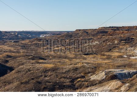 Morning Winter Snowless Landscape