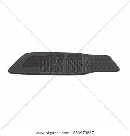 Car Floor Rubber Mat Isolated On White Background 3d Illustration