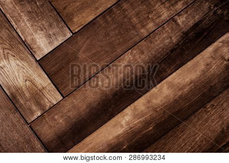 Brown wooden textured flooring background