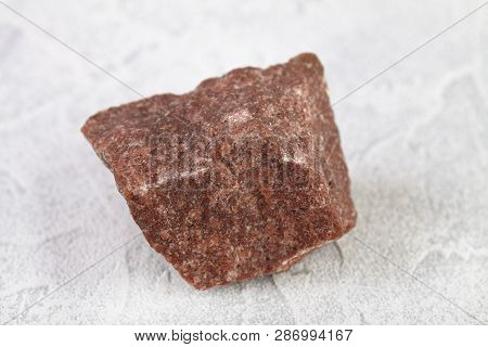 Natural Mineral From Geological Collection - Raw Pink Quartzite Stone From Shoksha, Karelia, Russia 