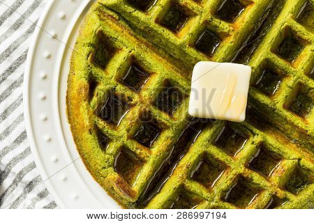 Homemade Green Tea Matcha Waffles