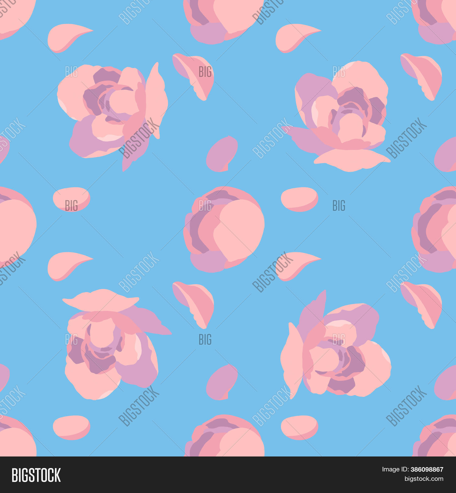 Seamless Pink Rose Image & Photo (Free Trial) Bigstock