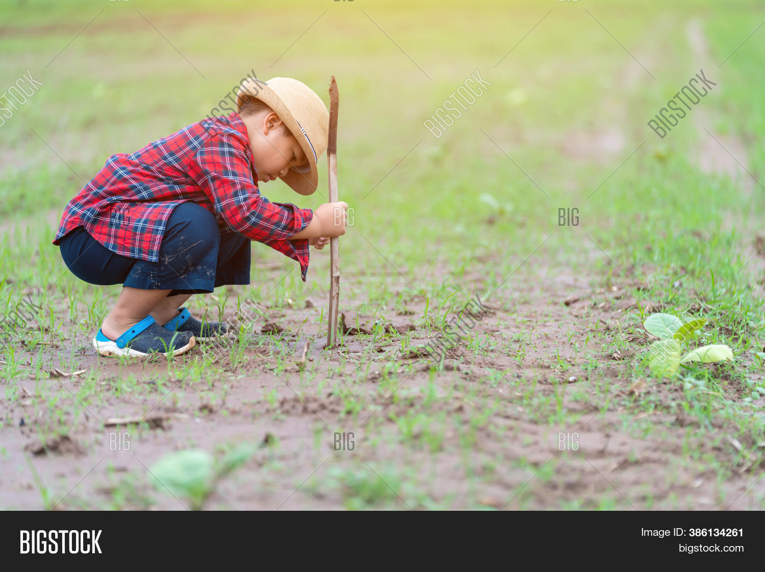 Asian Children Dig Image & Photo (Free Trial) | Bigstock