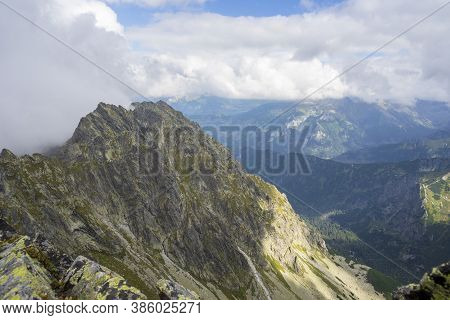 Orla Perc High Mountain Trail In The Tatras. Poland.
