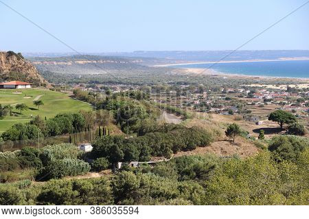 View Of The City Of Costa Da Caparica, Portugal