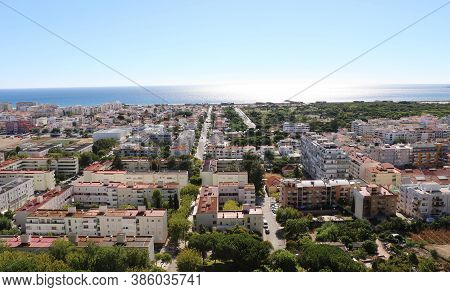 View Of The City Of Costa Da Caparica, Portugal