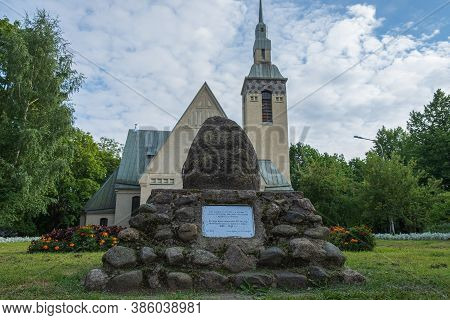 Russia, Zelenogorsk, Terijoki, August 2020: Zelenogorsk Lutheran Parish Of The Transfiguration Of Th