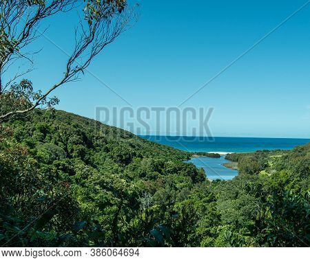 Beautiful Bush Walk And Nature Reserve And Lagoon Leading To Burwood Beach, Near Newcastle Australia