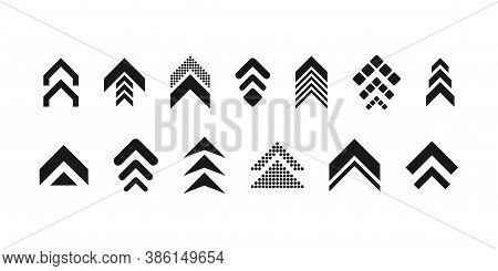 Arrows Big Black Set Icons. Arrow Icon. Arrows For Web Design, Mobile Apps, Interface And More. Vect