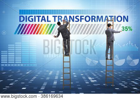 Digital transformation and digitalization concept