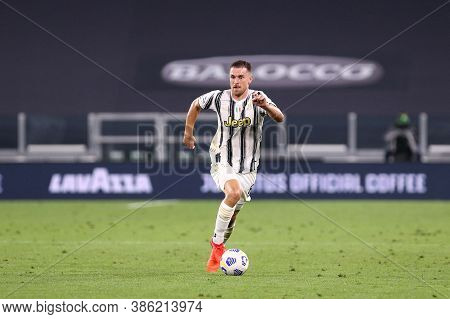 Torino, Italy. 20th September 2020. Italian Serie A. Aaron Ramsey Of Juventus Fc In Action During Th