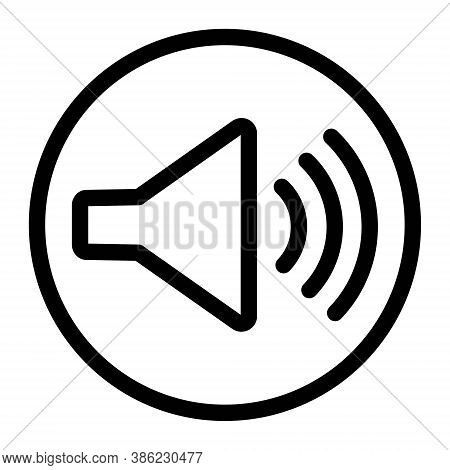 Speaker Icon Illustration. Decrease, Increase Sound Wolume Symbol. Mute Concept.