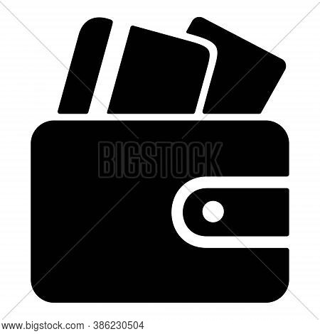 Wallet With Credit Cards Icon. Clutch Bag, Purse Icon. Online Payment Sign. Wallet Icon For Perfect 