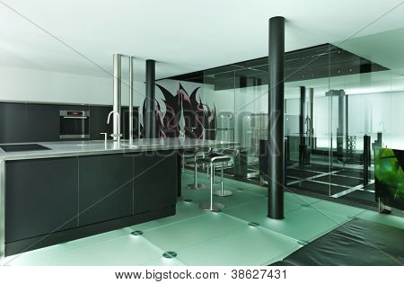 Architektura De Angelis Mazza, interiér, moderní design, kuchyně