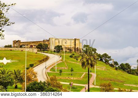 Sohail Castle In Fuengirola, Malaga Spain. Tourist Attraction. Holidays On Costa Del Sol.