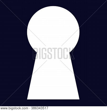 Black Frame In The Form Of A Keyhole For Placing Inside Drawings