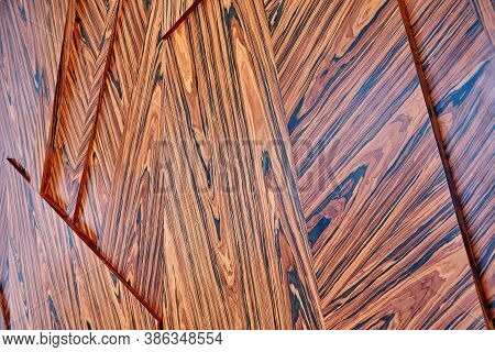 3D Wood Wall Panels. Wood Veneer Wall Panels With Geometric Shapes. Rosewood Reconstituted Veneer