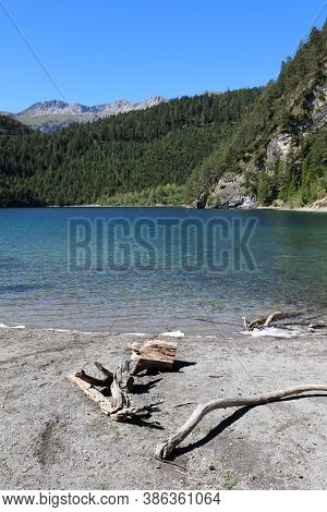 Lake Mittersee Near Lermoos. Tyrol. Austria. Europe