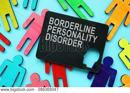 Plate With Borderline Personality Disorder Bpd Words.