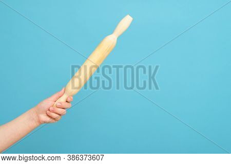 Trowel Mashed Potatoes In A Female Hand